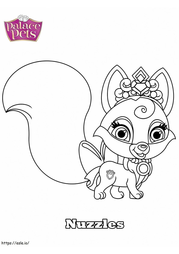Palace Pets Nuzzles coloring page