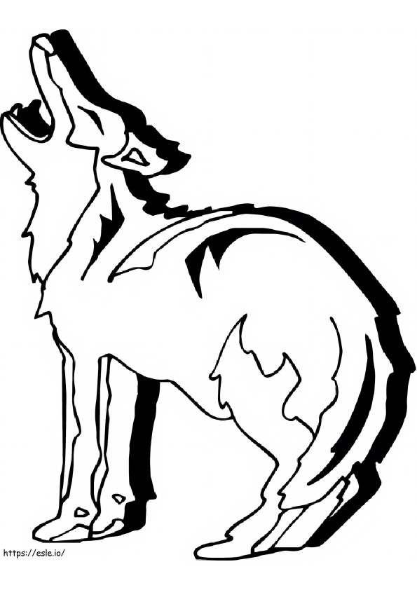 Coyote 3 coloring page