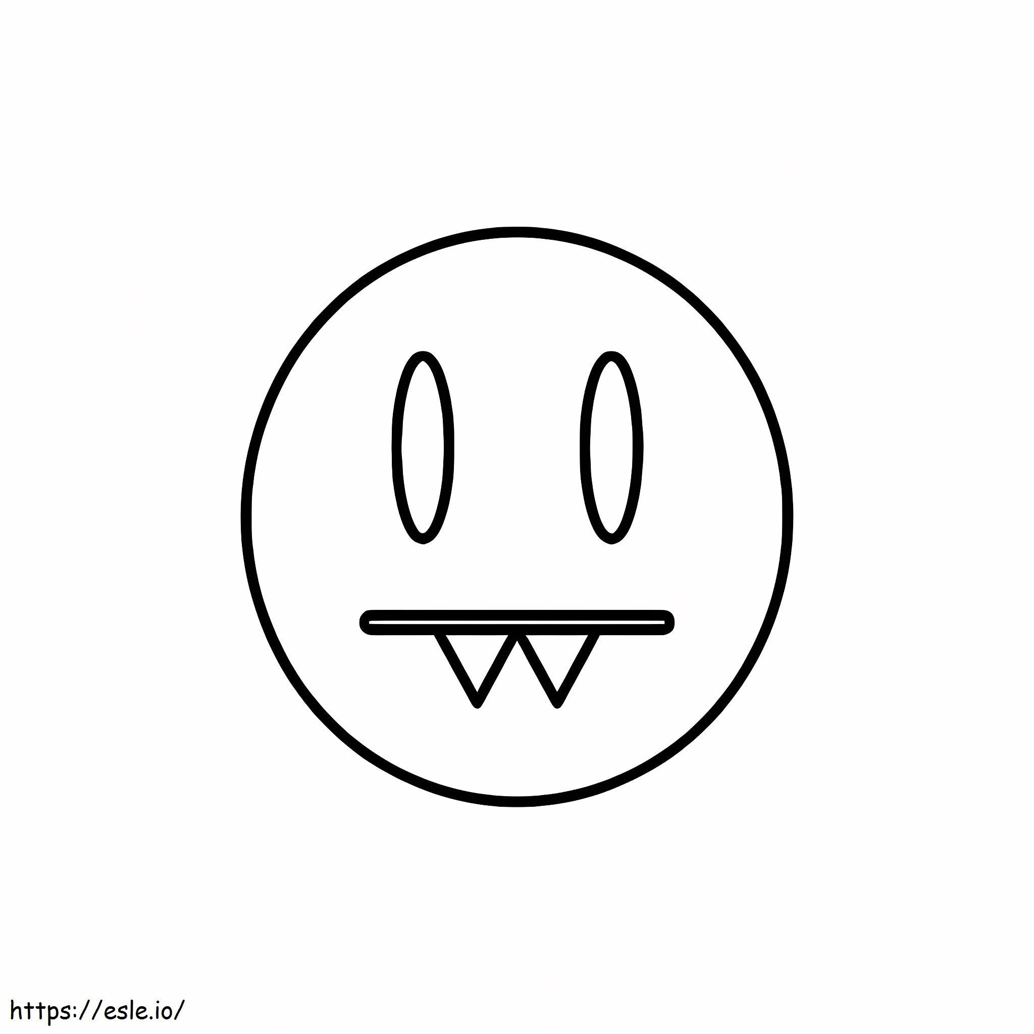 Vampire Emoji coloring page