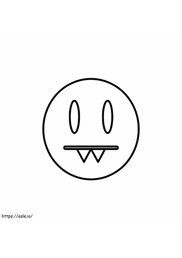 Emoji wampira kolorowanka