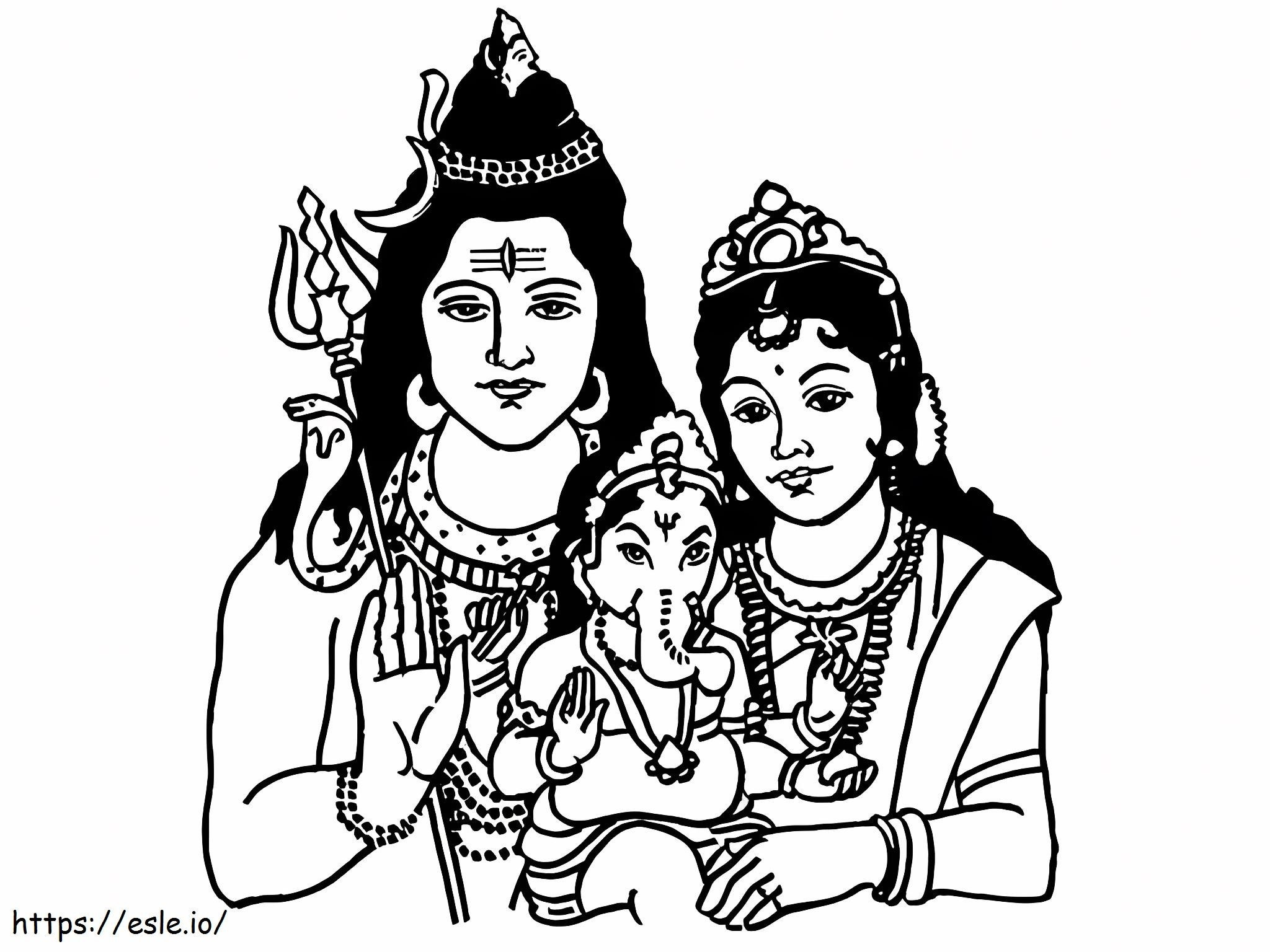 Maha Shivaratri 1 da colorare