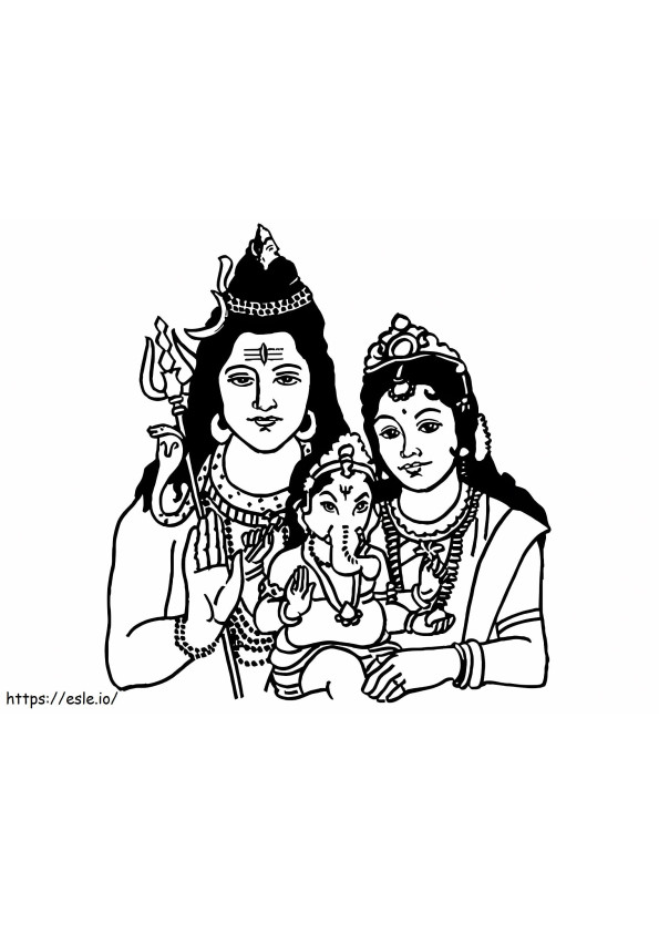 Maha Shivaratri 1 de colorat