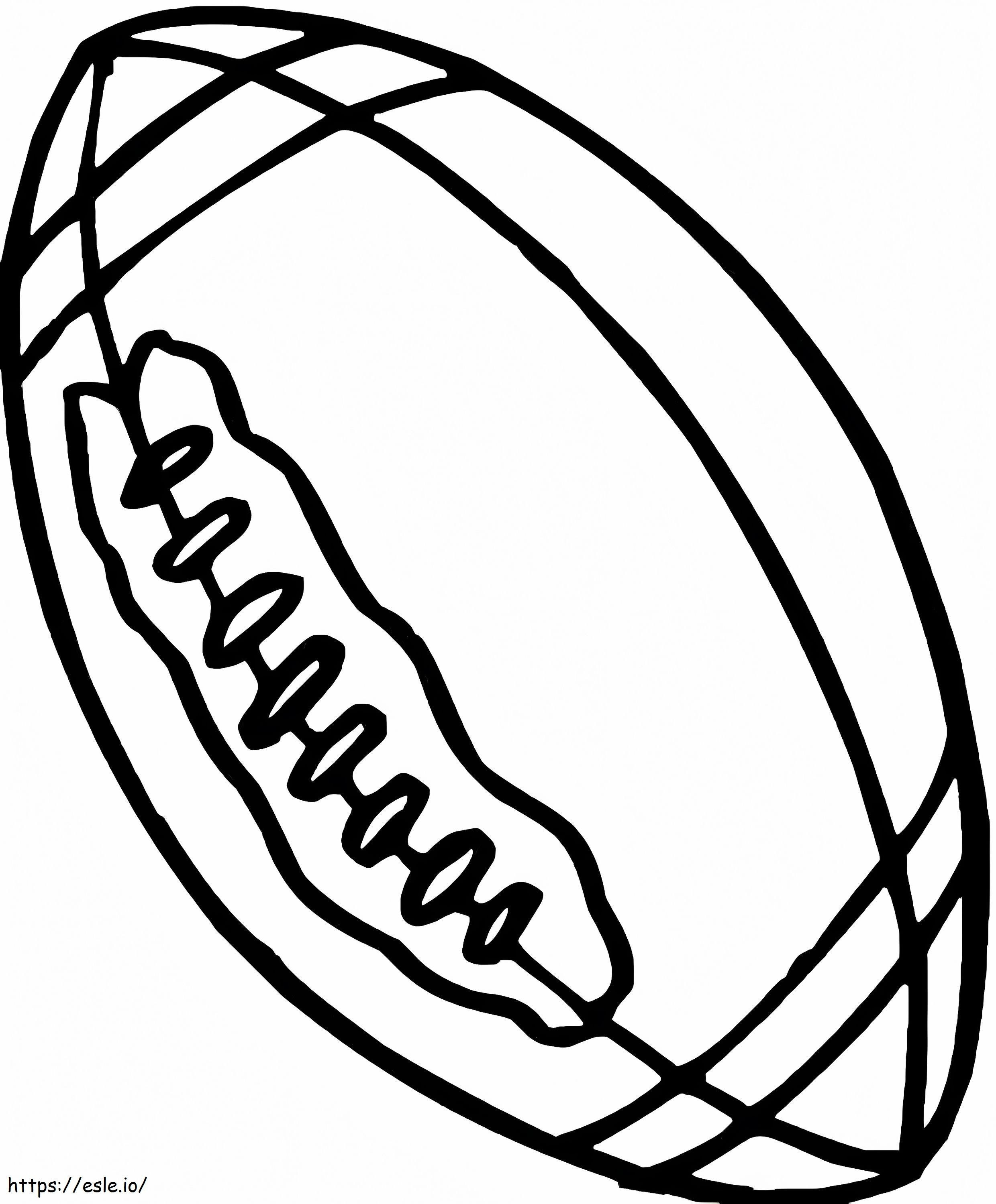 Kostenloser Rugbyball ausmalbilder