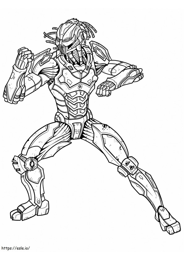 Predator Mortal Kombat Gambar Mewarnai