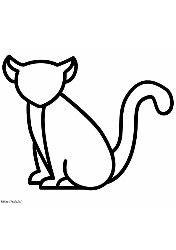 Coloriage Schéma de lémurien à imprimer dessin
