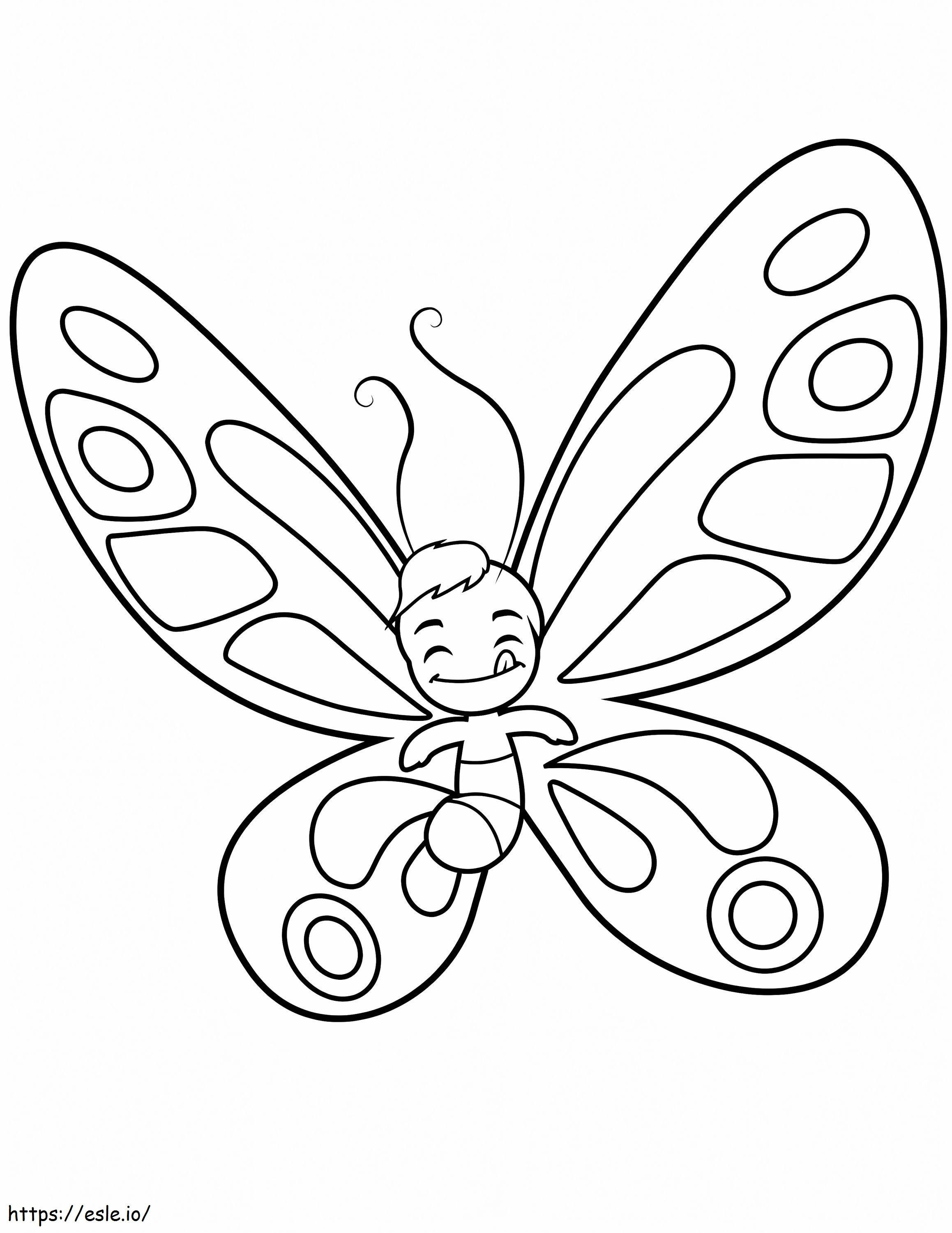 Coloriage Papillon 7 à imprimer dessin
