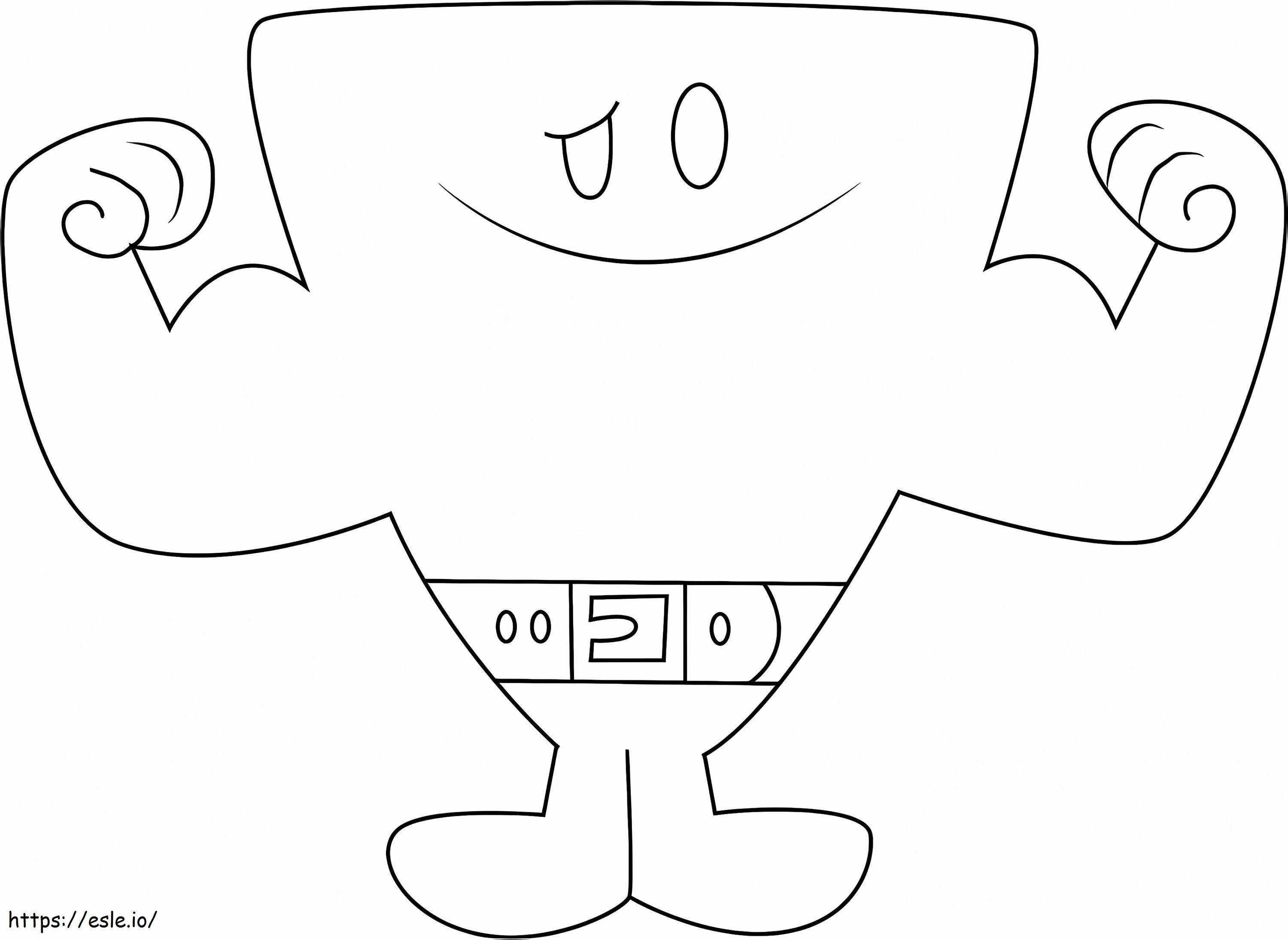 Mr Strong Smiling A4 E1600404857860 coloring page