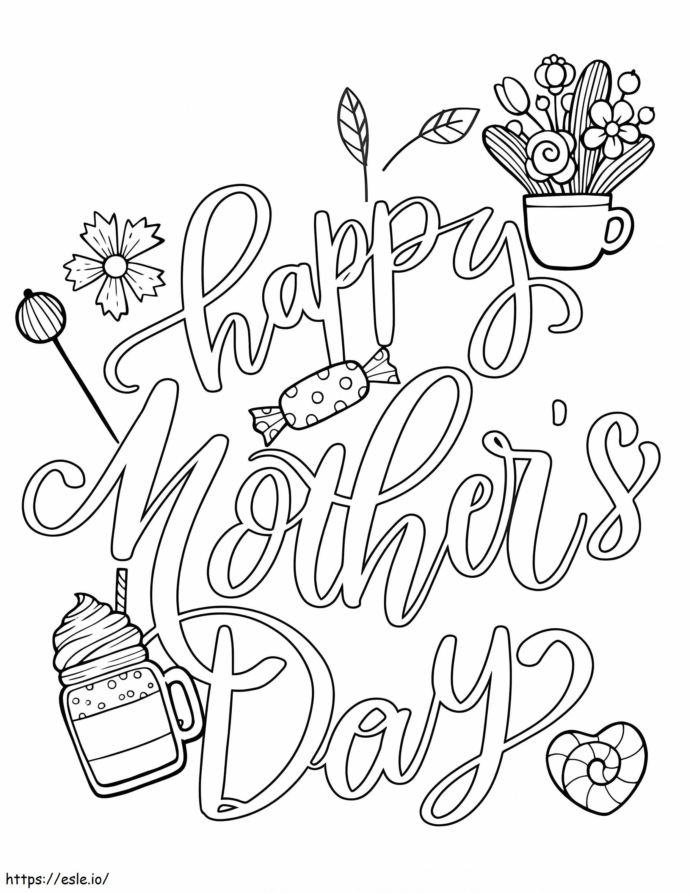 Happy Mothers Day 25 coloring page