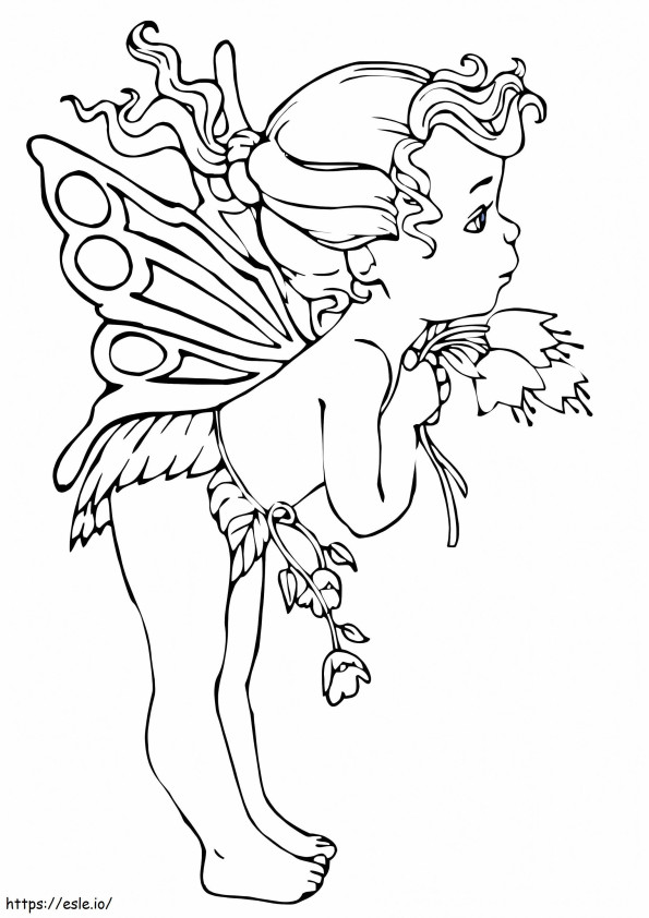 A Little Fairy coloring page