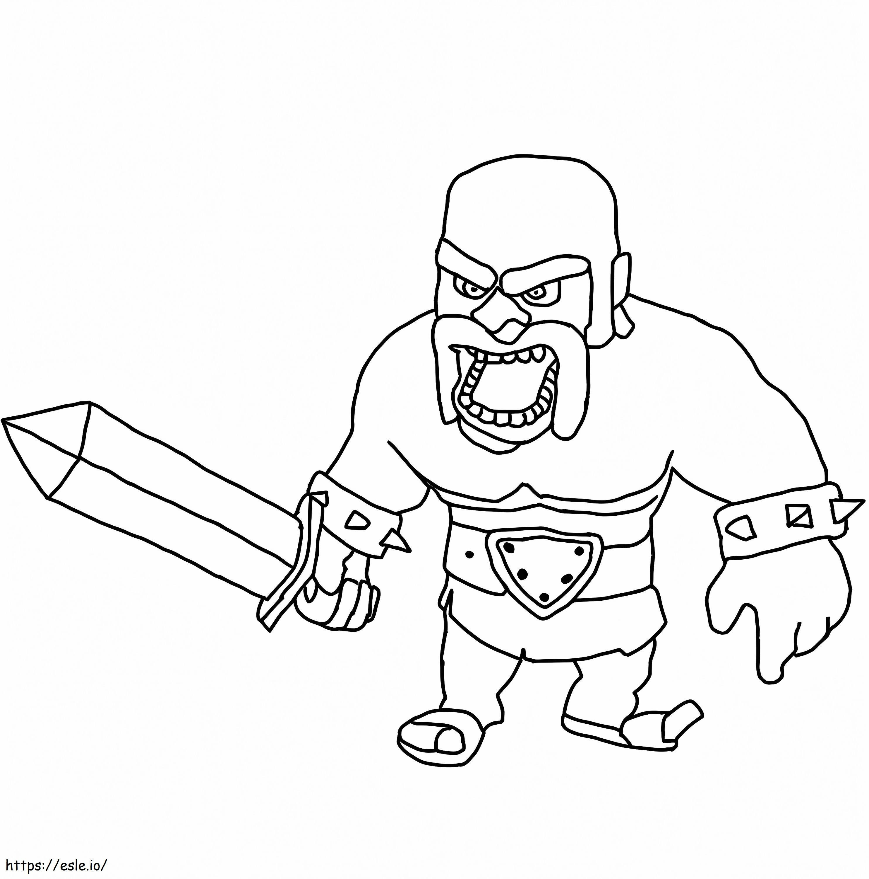 Barbarian Army coloring page
