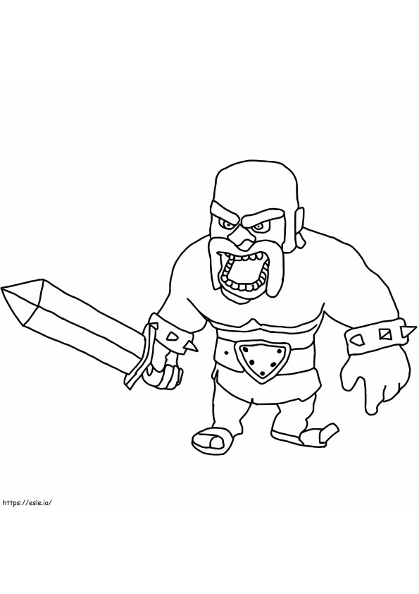 Barbarian Army coloring page
