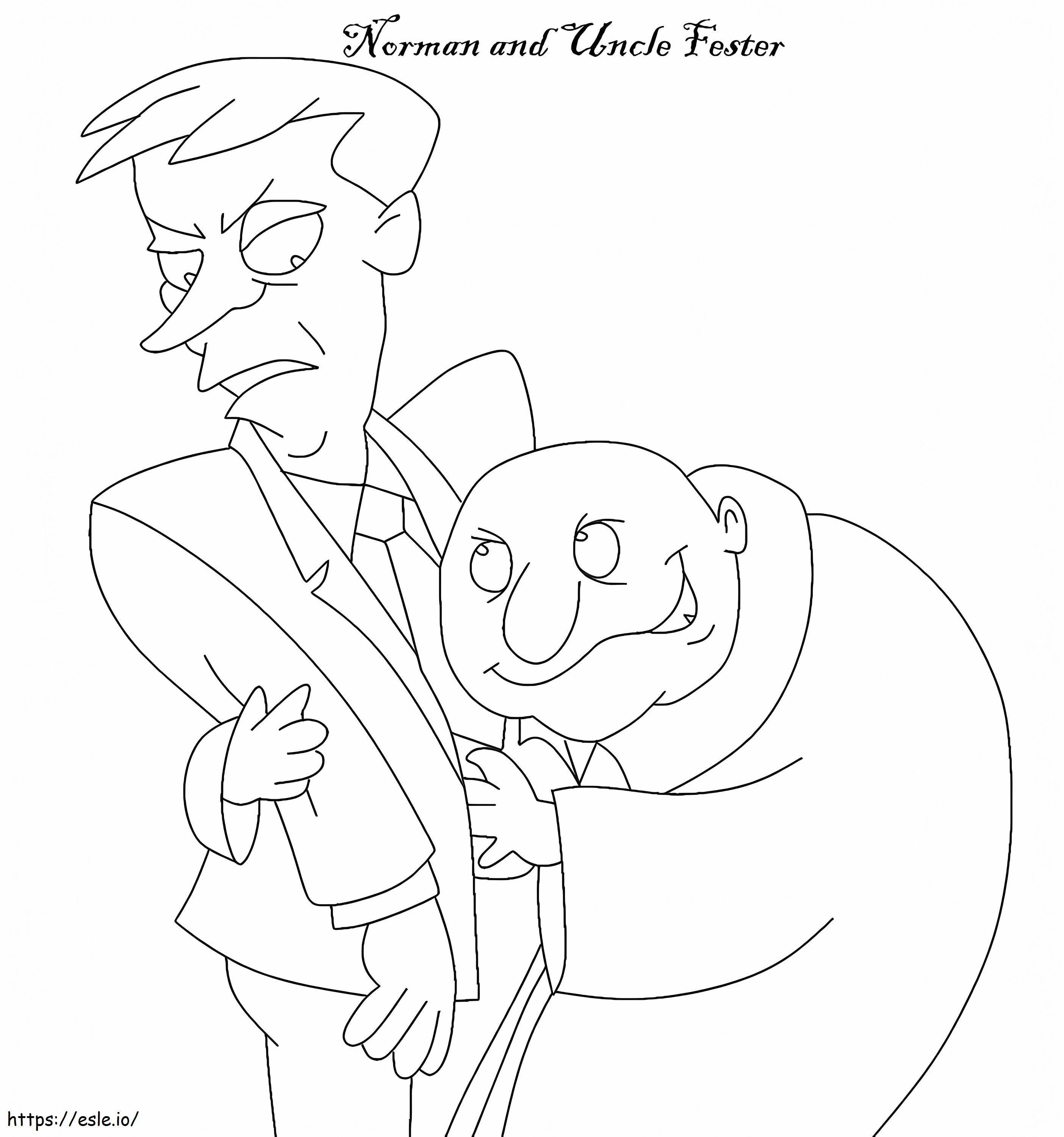 The Addams Family 1 coloring page