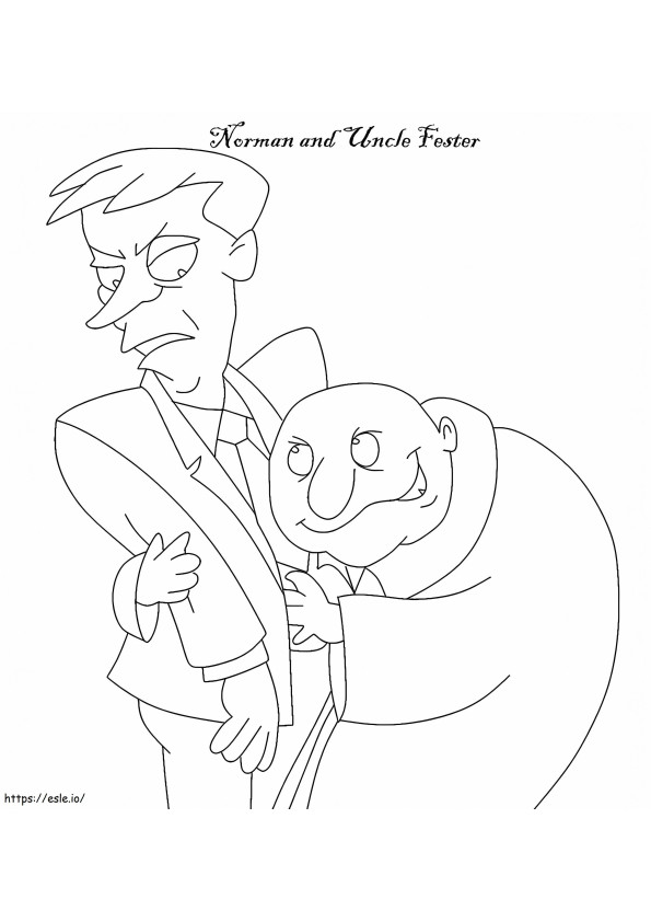 The Addams Family 1 coloring page