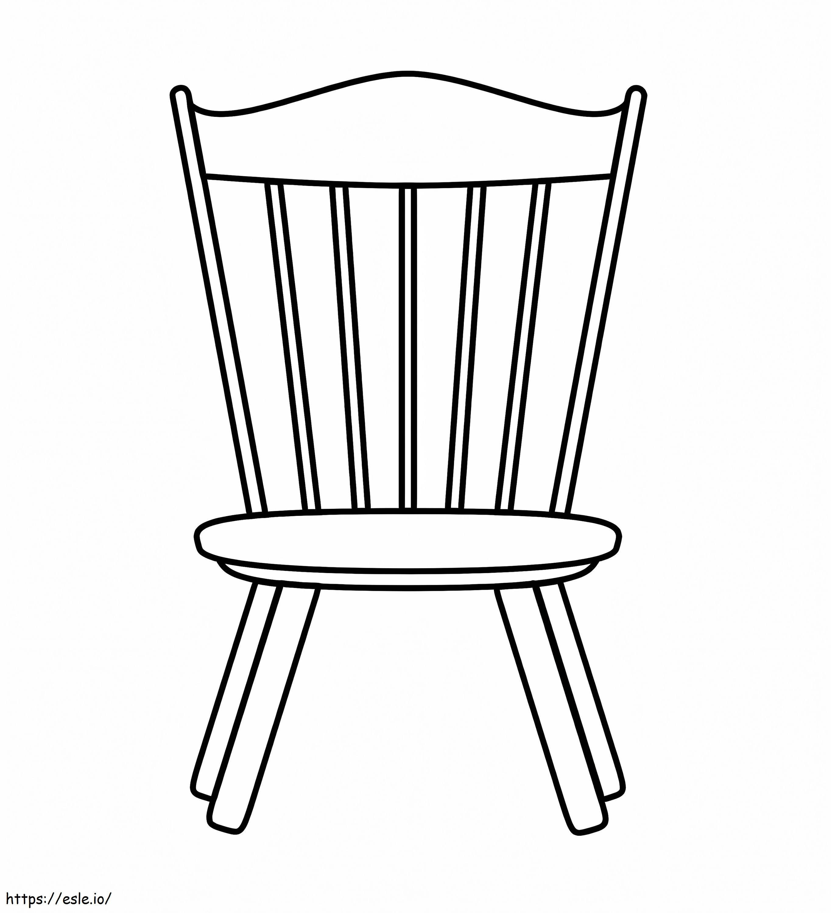 Krzesło Drukować kolorowanka