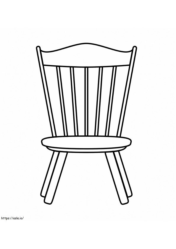 Krzesło Drukować kolorowanka