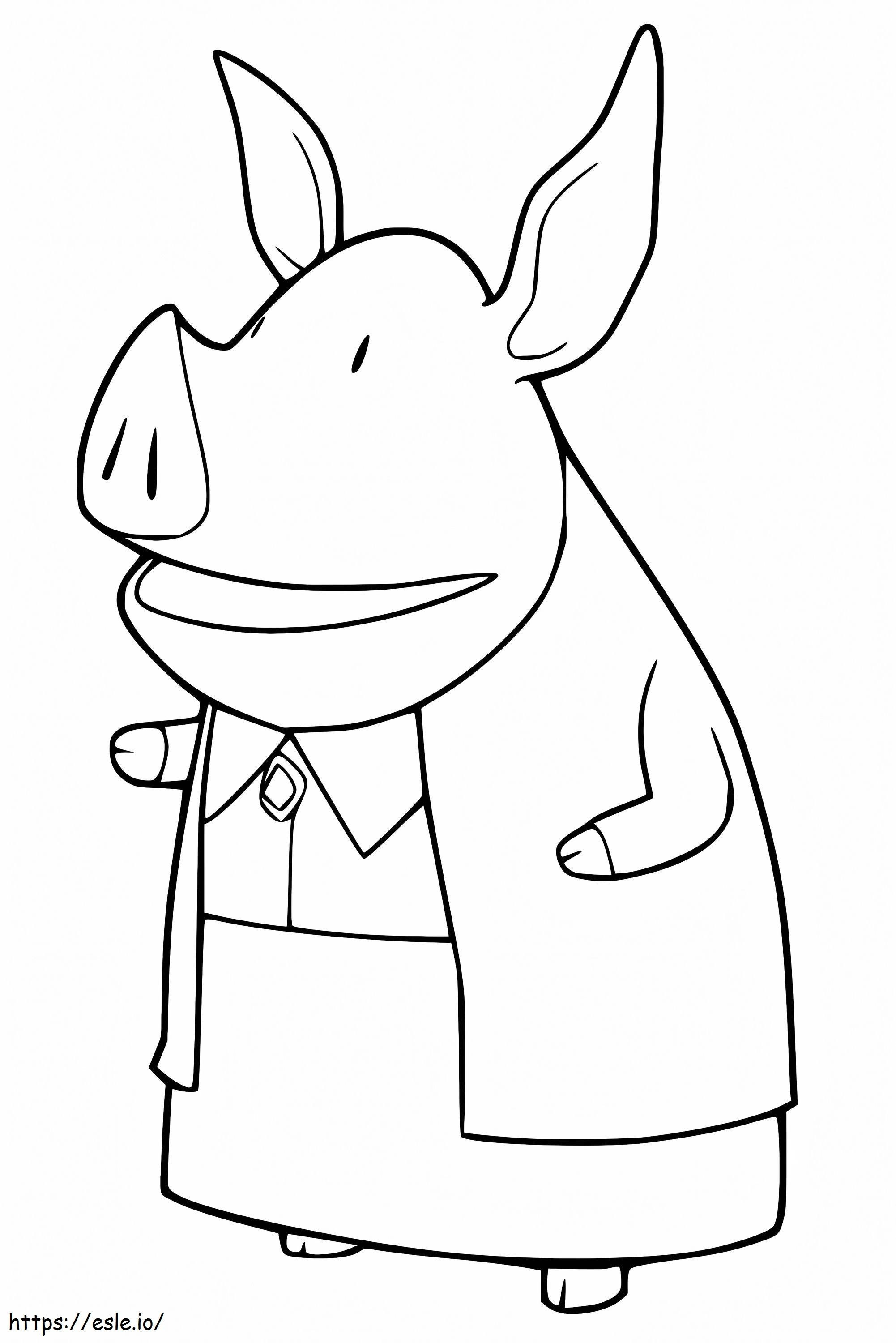 Mrs Hoggenmuller coloring page