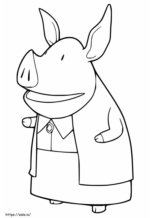 Mrs Hoggenmuller coloring page