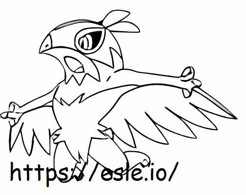 Hawlucha coloring page