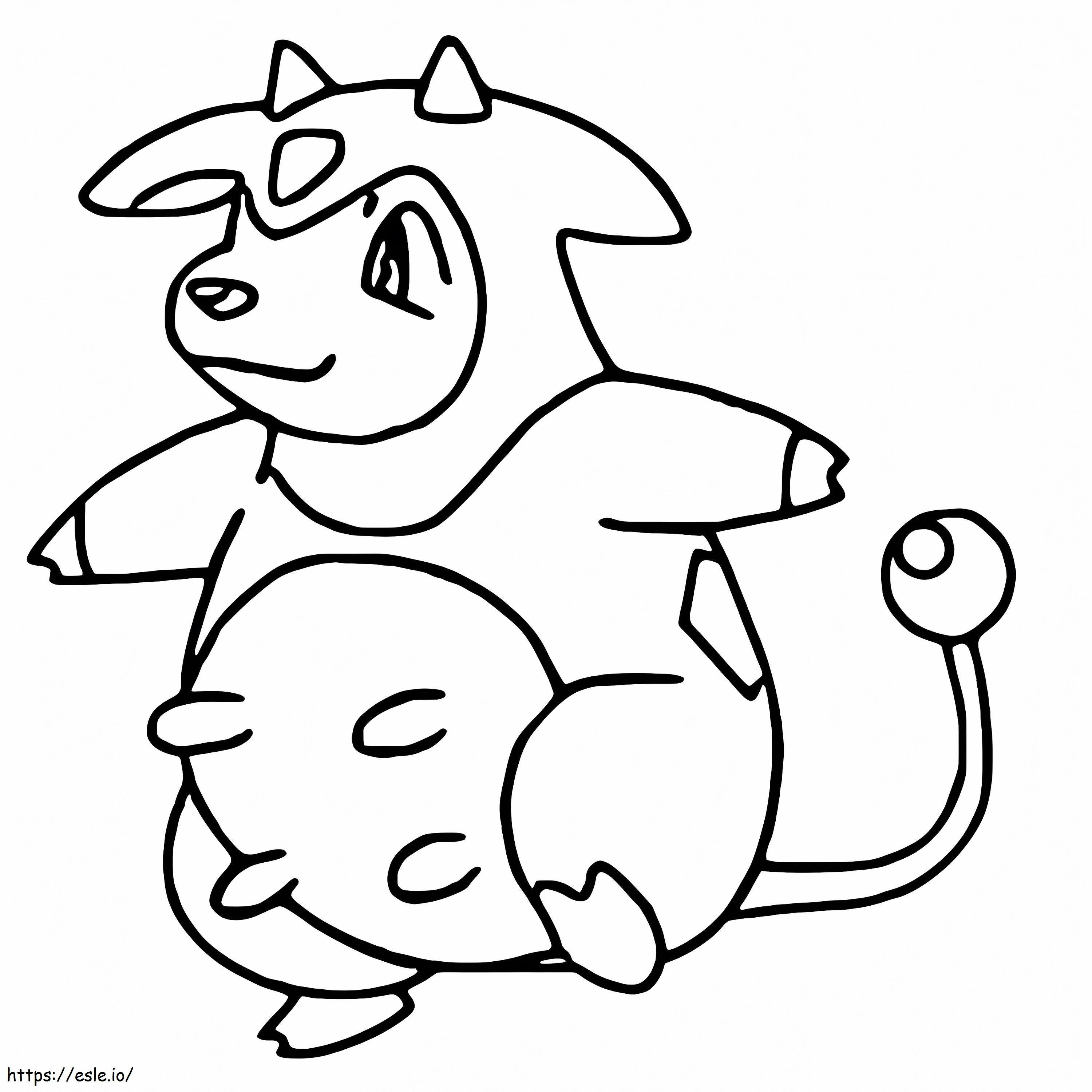 Miltank Pokemon coloring page