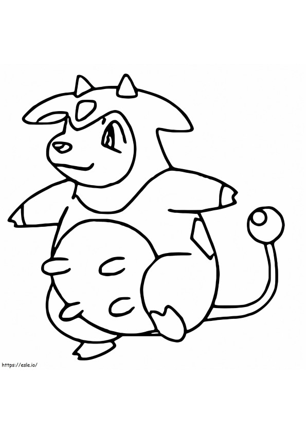 Miltank Pokemon coloring page