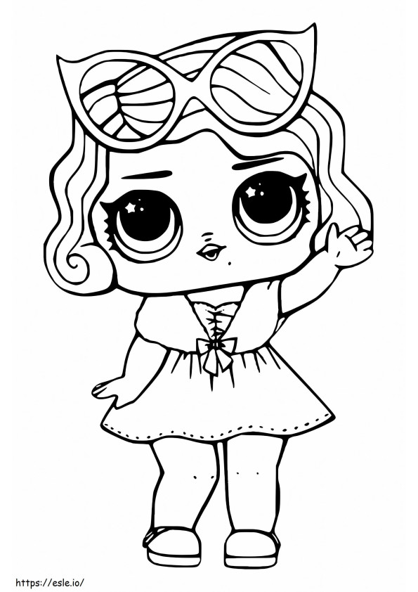 Doll Lol 17 coloring page