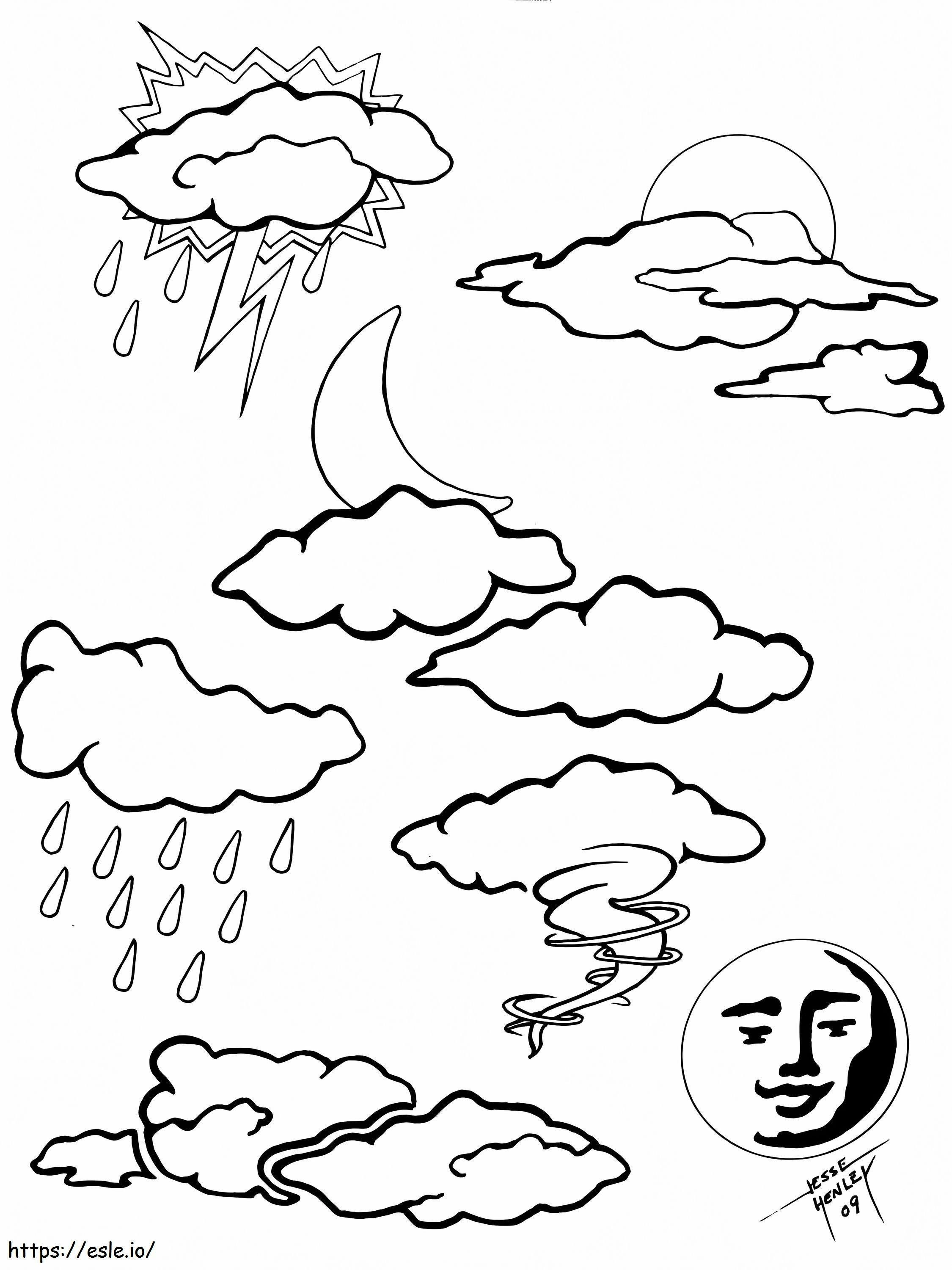 Weather Free Printable coloring page