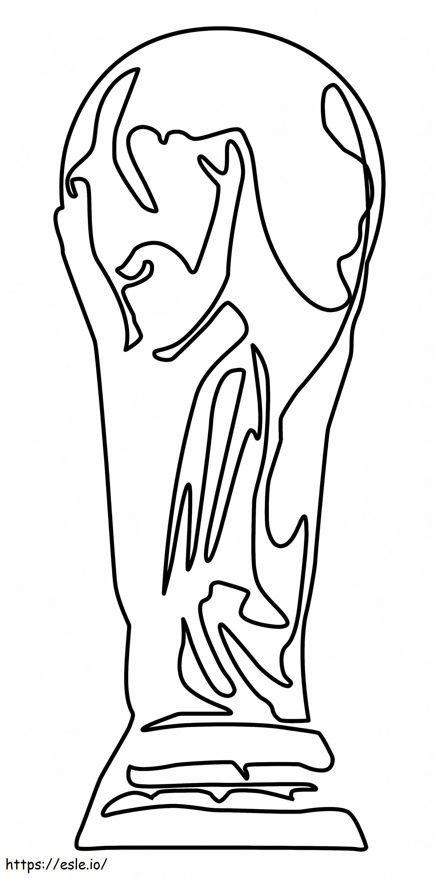 Trophy coloring page