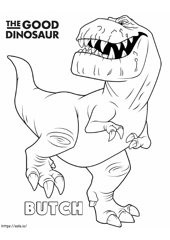 tiranosaurio rex para colorear