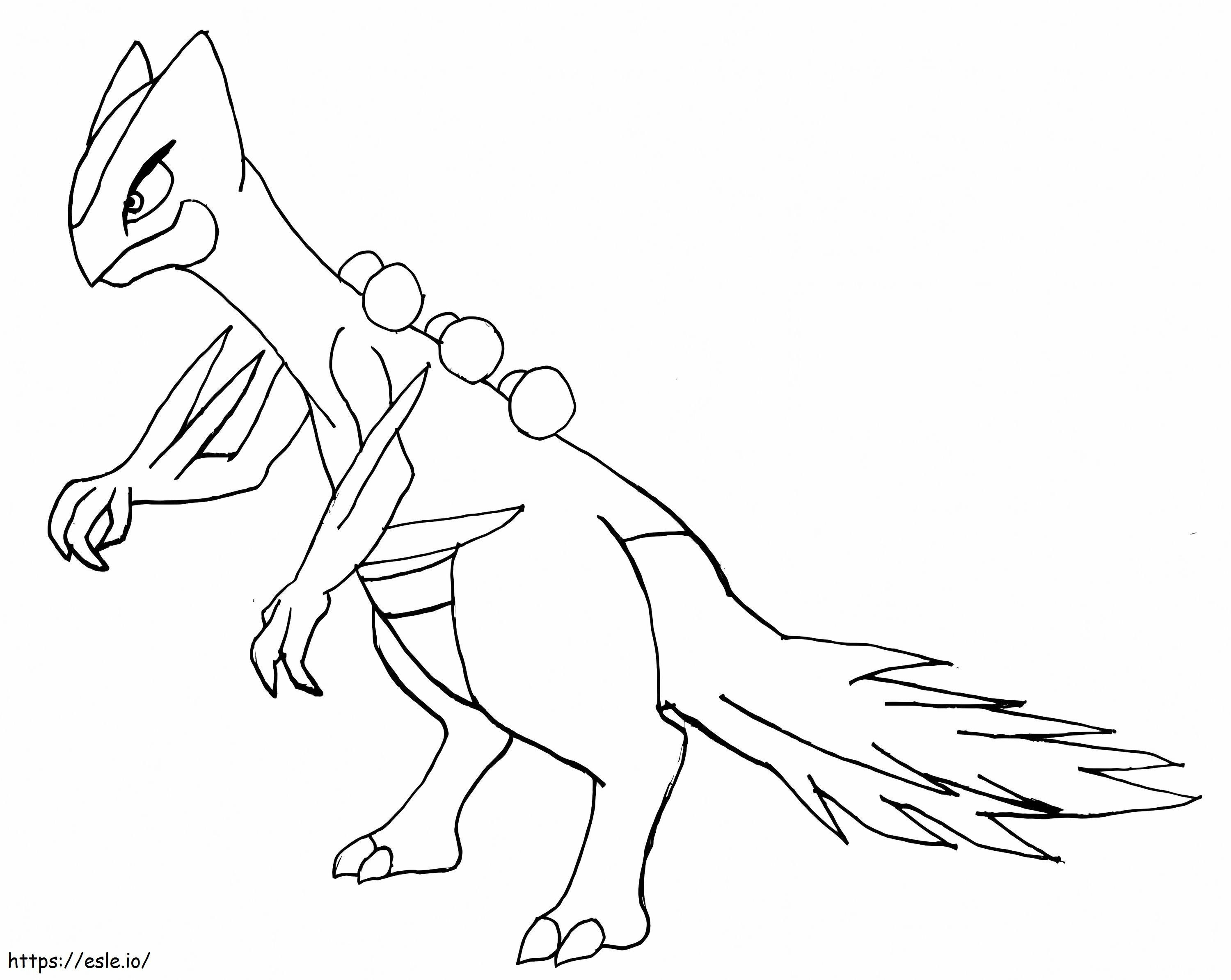 Printable Sceptile coloring page