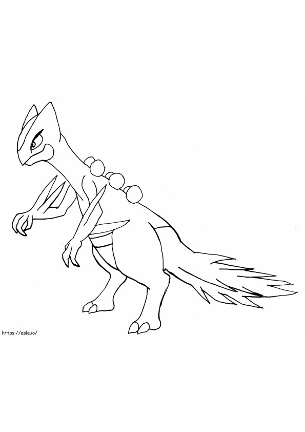 Printable Sceptile coloring page