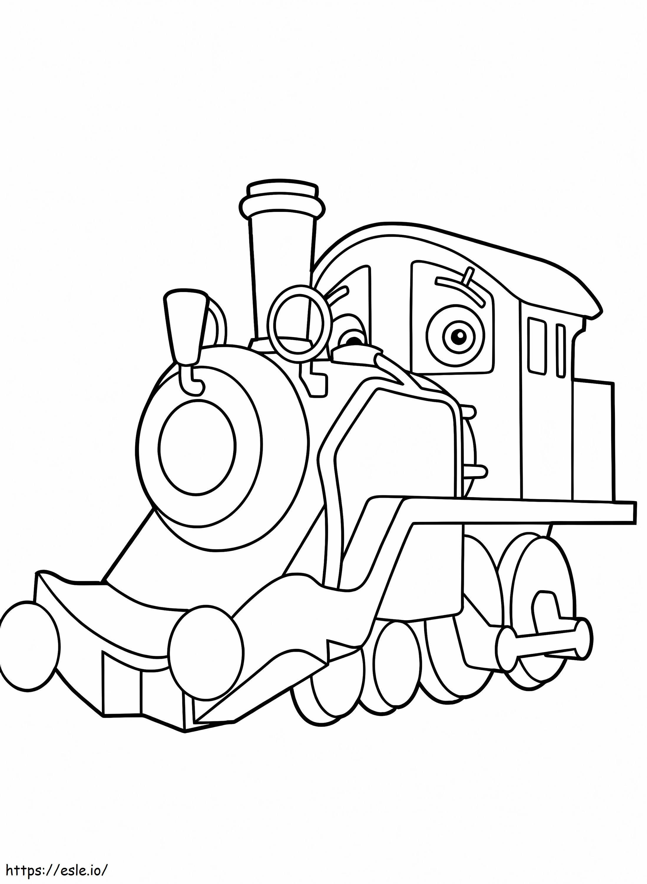 Old Puffer Pete In Chuggington coloring page