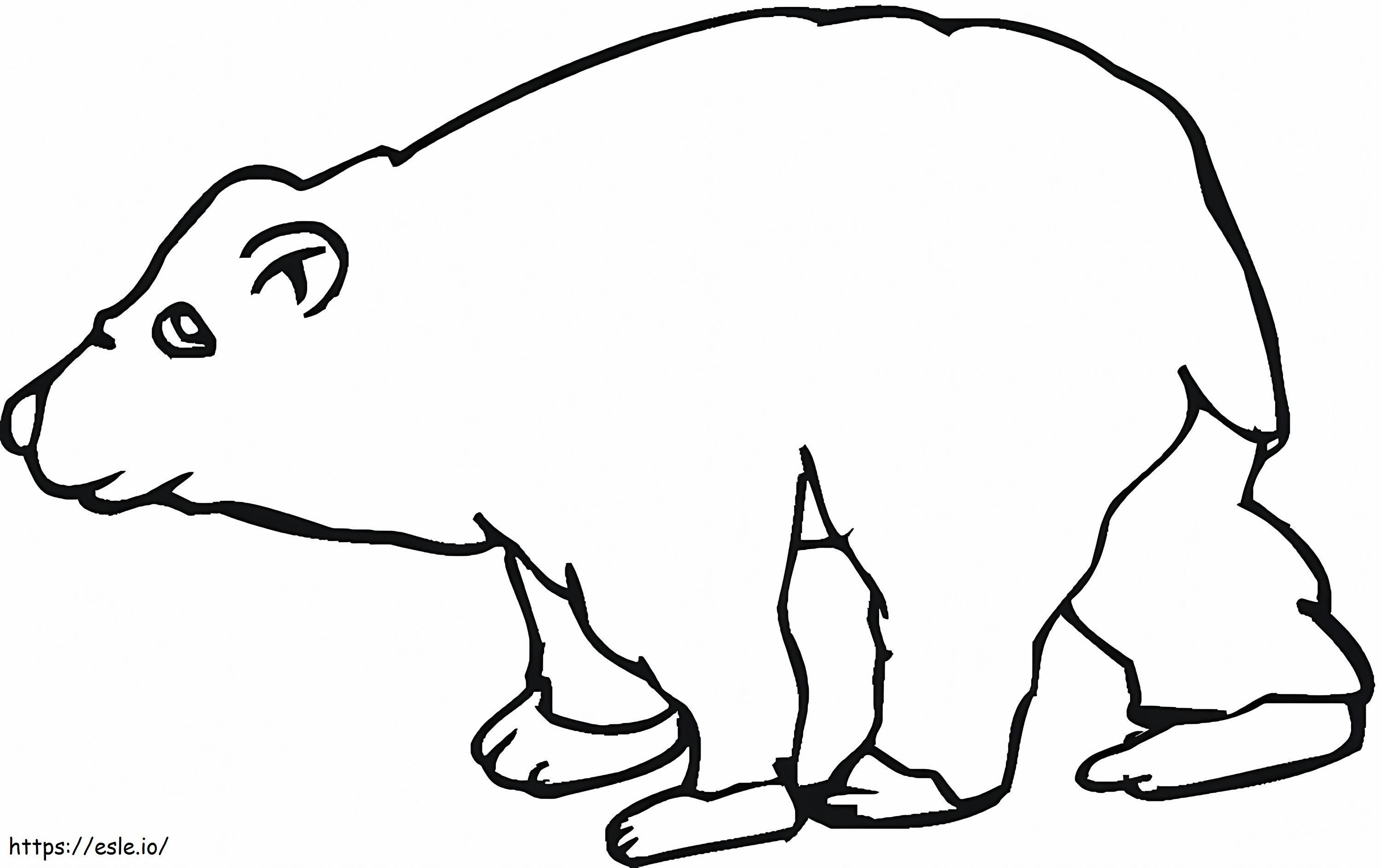 Urso Marrom 5 para colorir