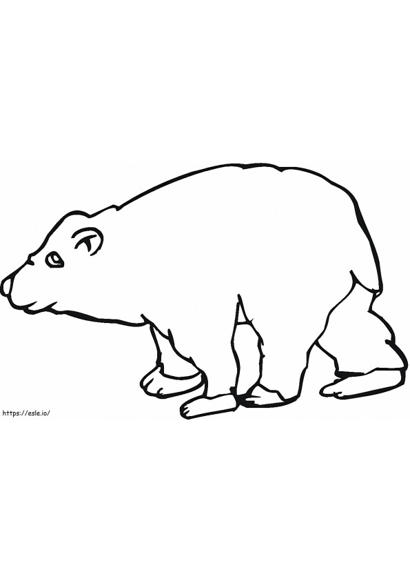 Urso Marrom 5 para colorir