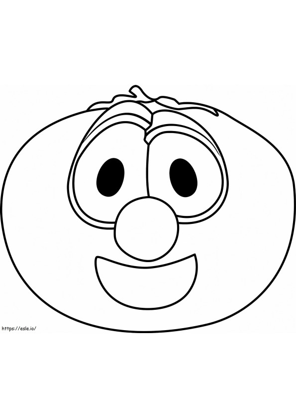 Happy Bob The Tomato coloring page