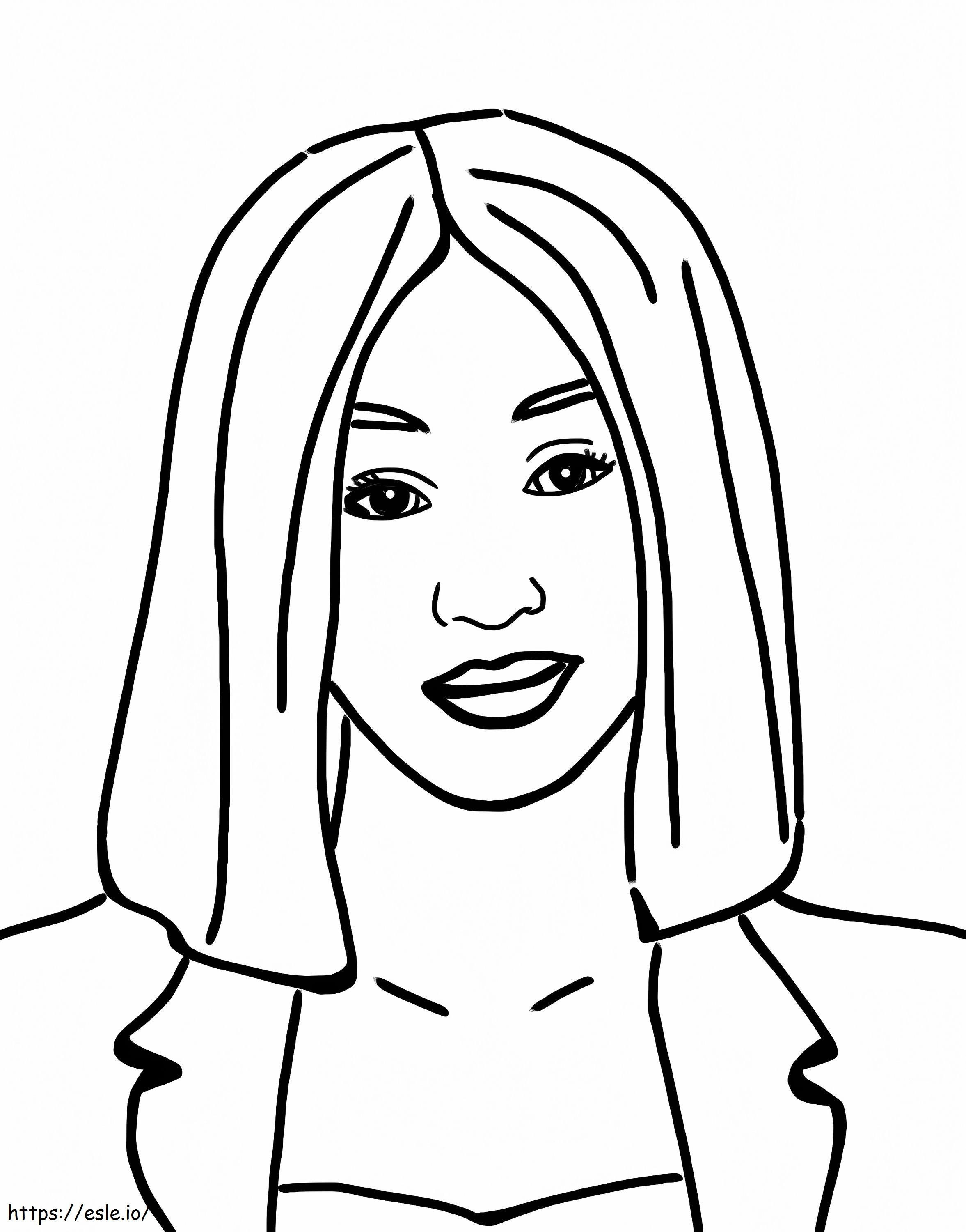 Cool Cardi B coloring page