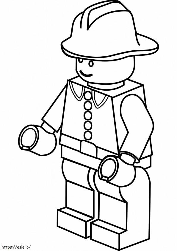 Lego-Feuerwehrmann ausmalbilder