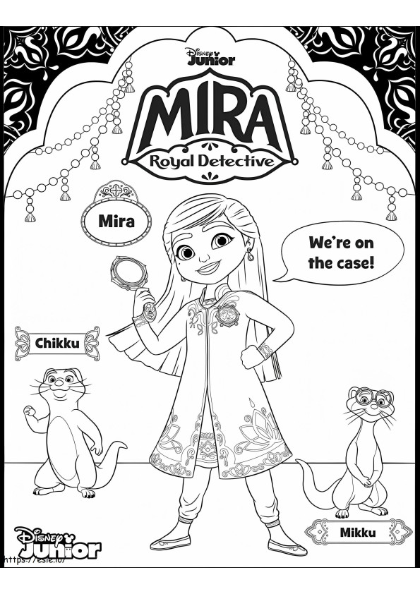 Mira koninklijke rechercheur kleurplaat