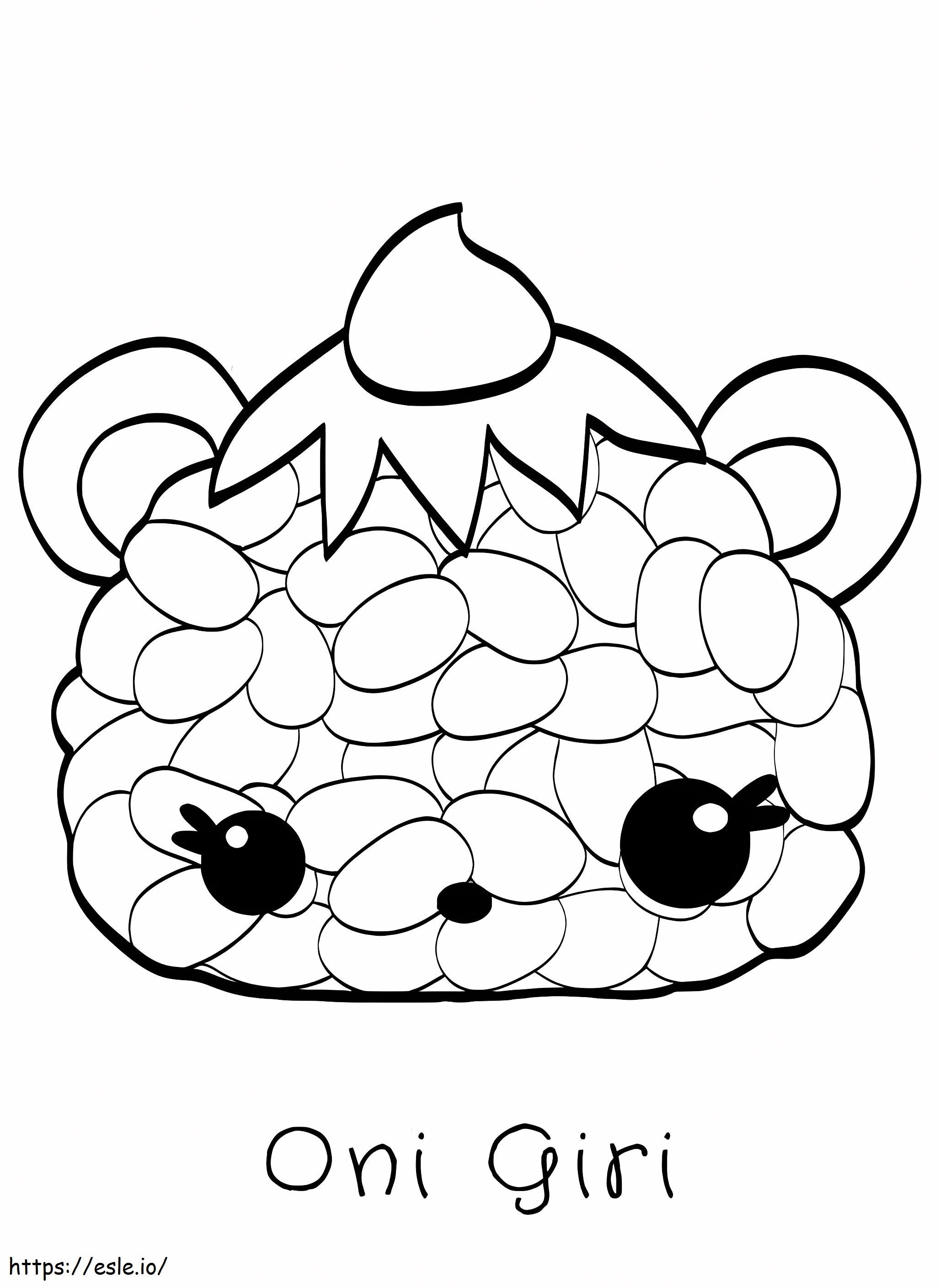 Oni Giri En Num Noms coloring page