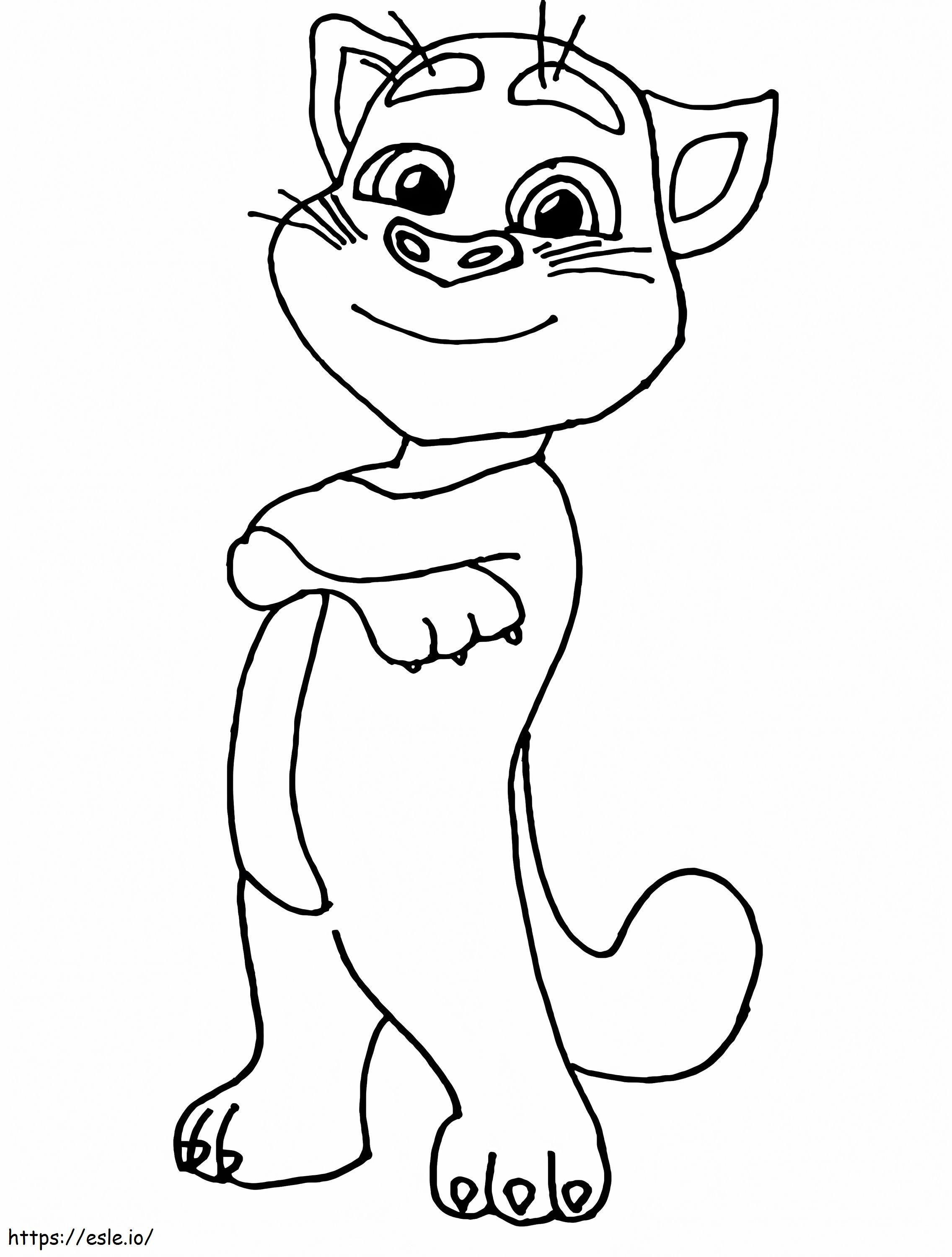 Talking Tom For Kid coloring page