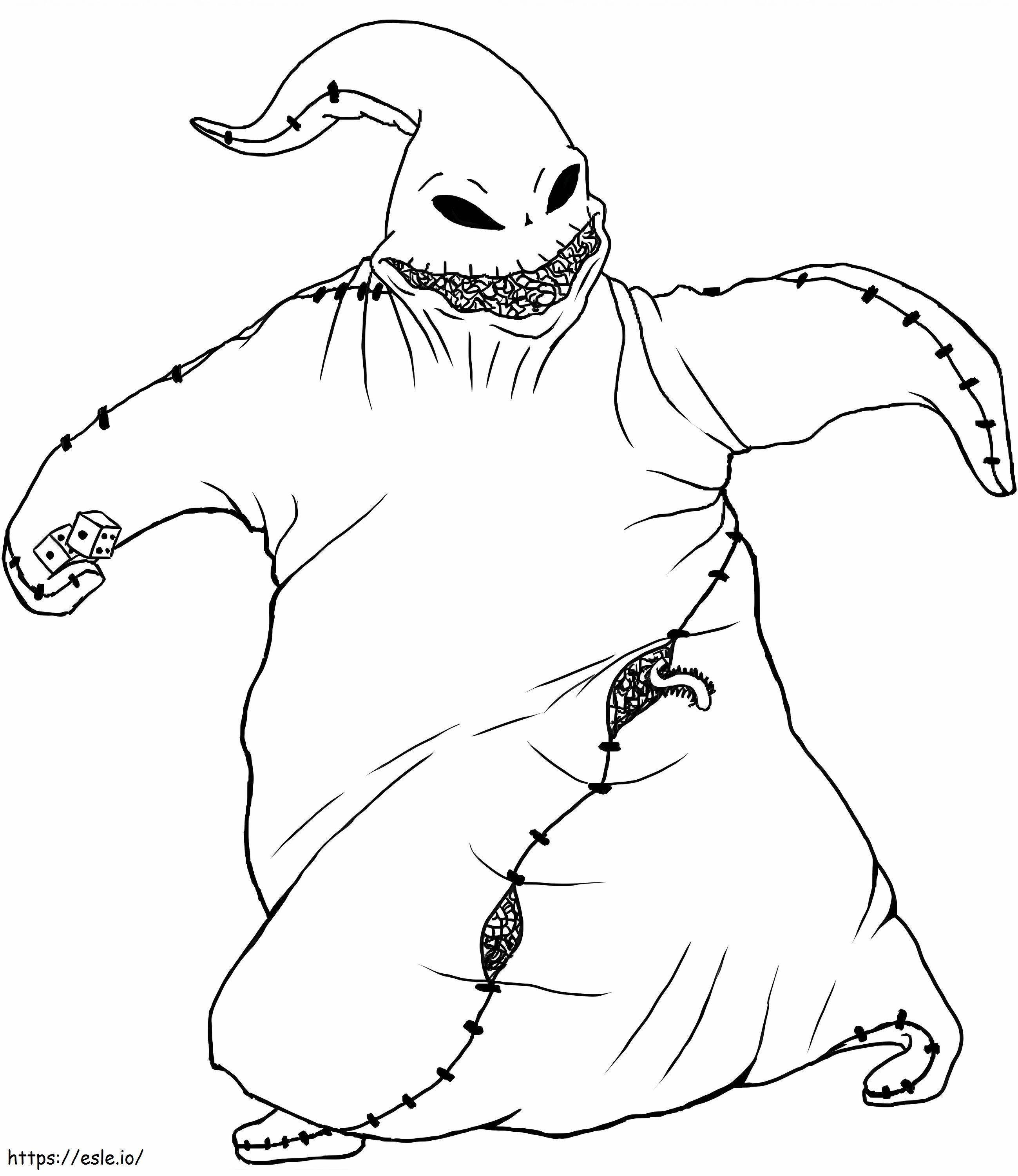 Oogie Boogie A4 coloring page