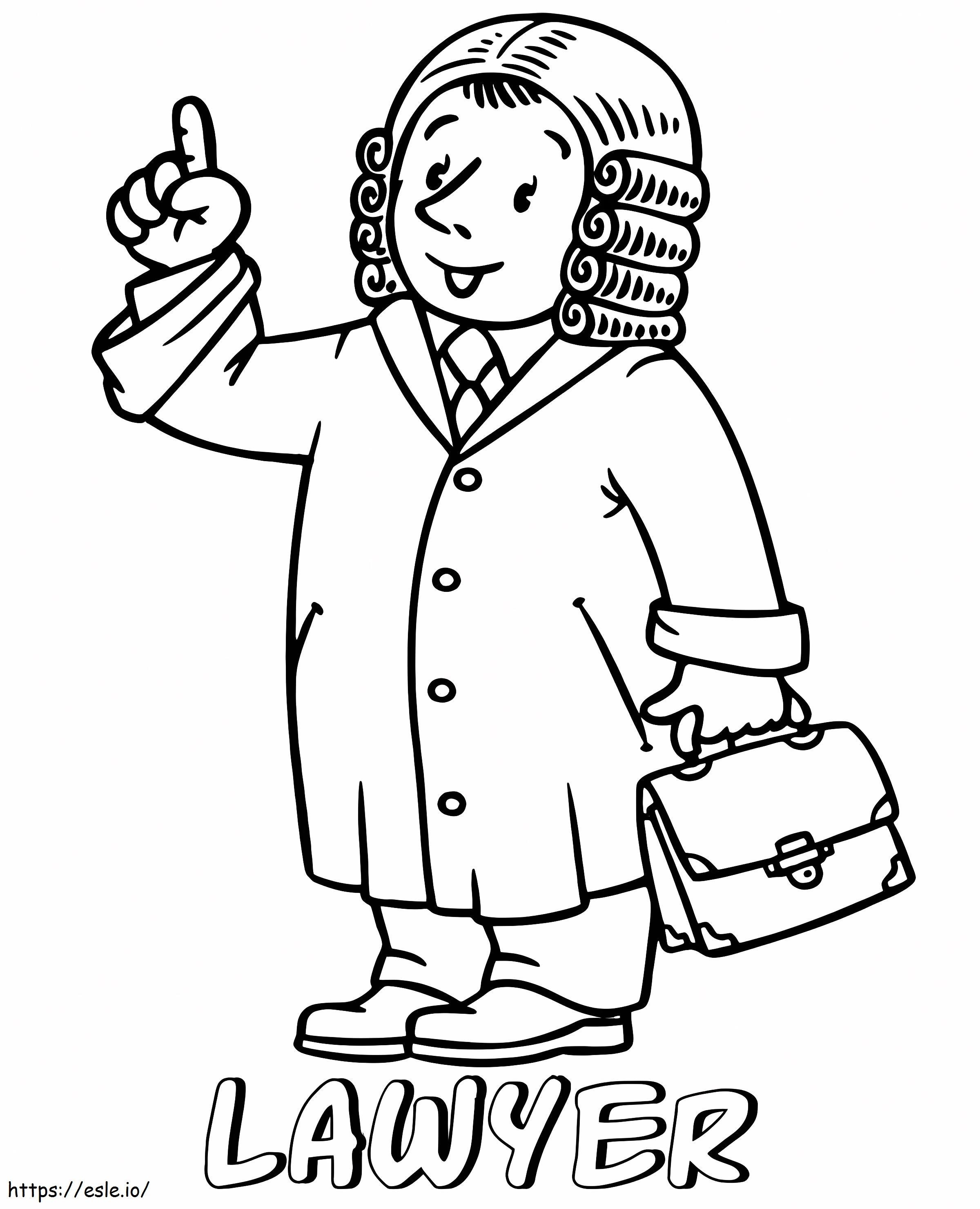 Lawyer 7 coloring page