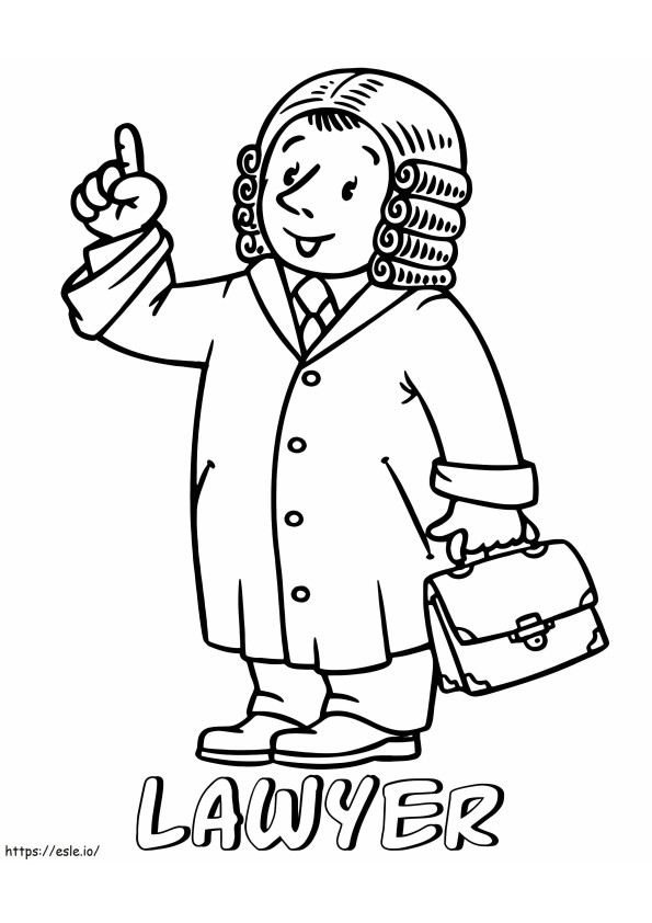 Lawyer 7 coloring page
