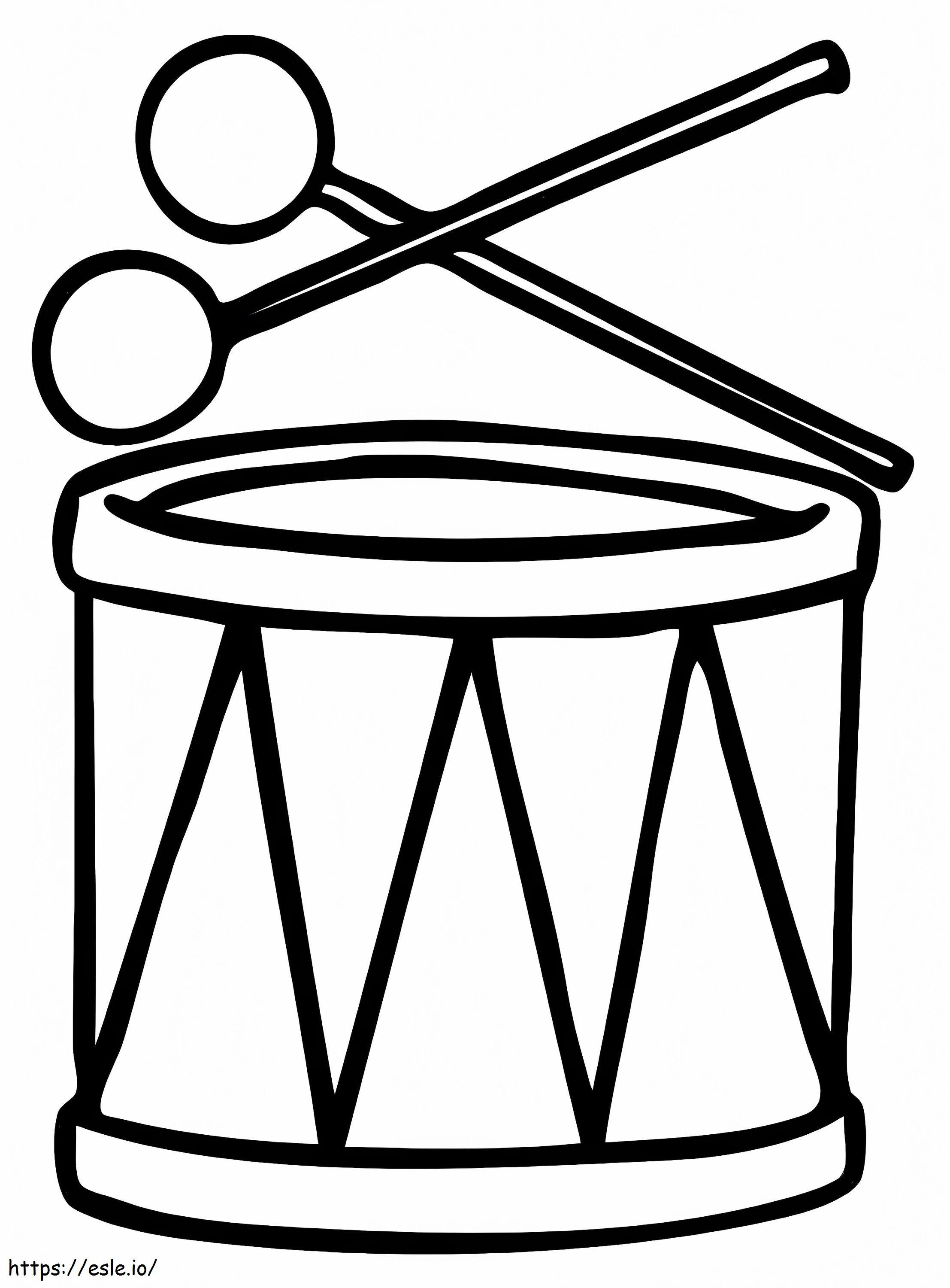 Normal Drum coloring page