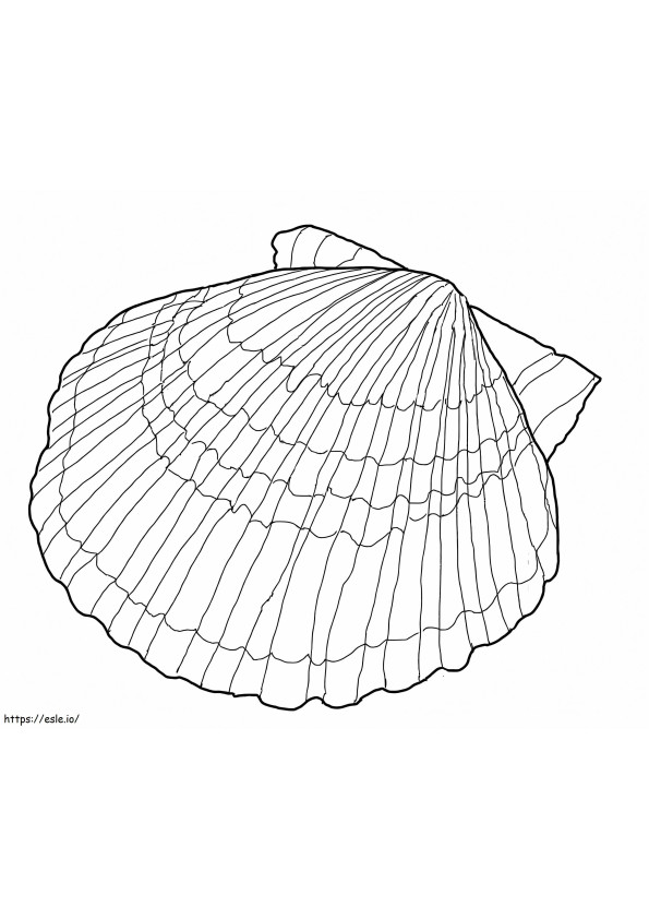 Scallop Shell coloring page