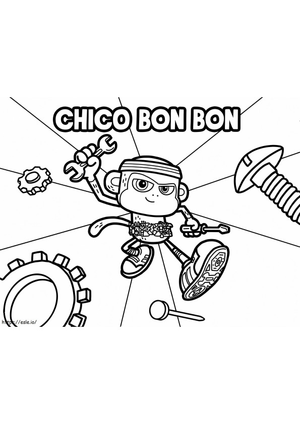 Cool Chico Bon Bon coloring page