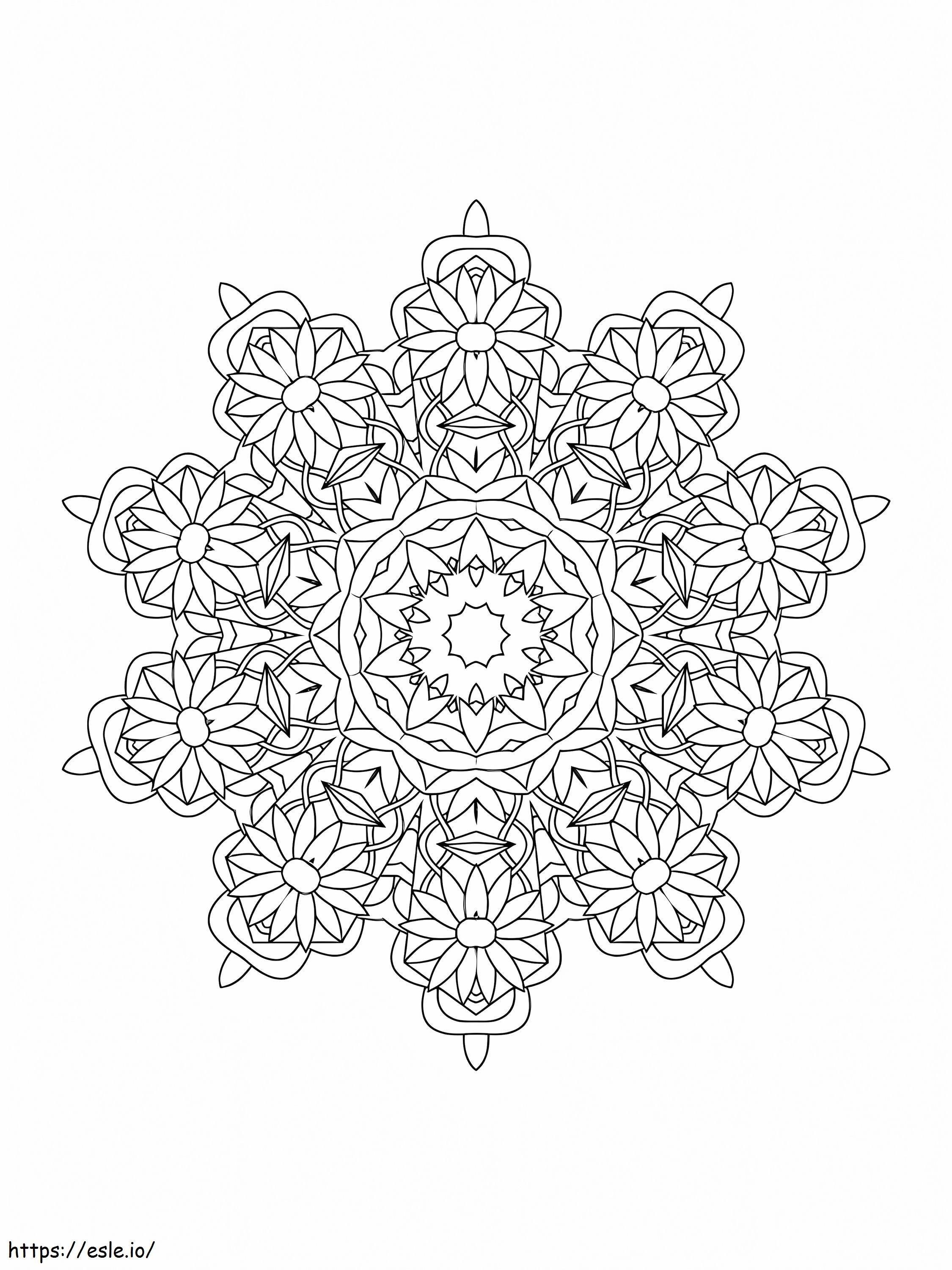 Kaleidoscope 9 coloring page