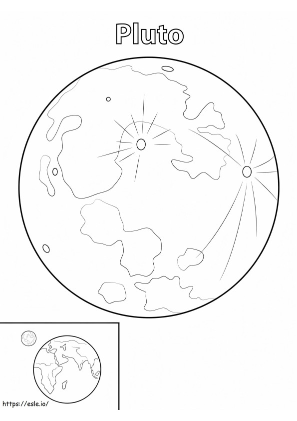 Pluto Planet coloring page
