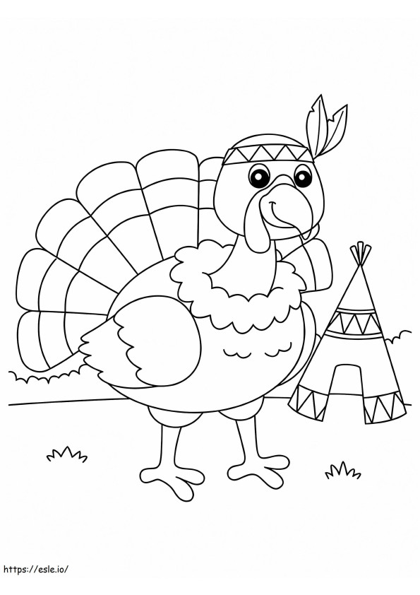 Best Turkey Printable 2 coloring page