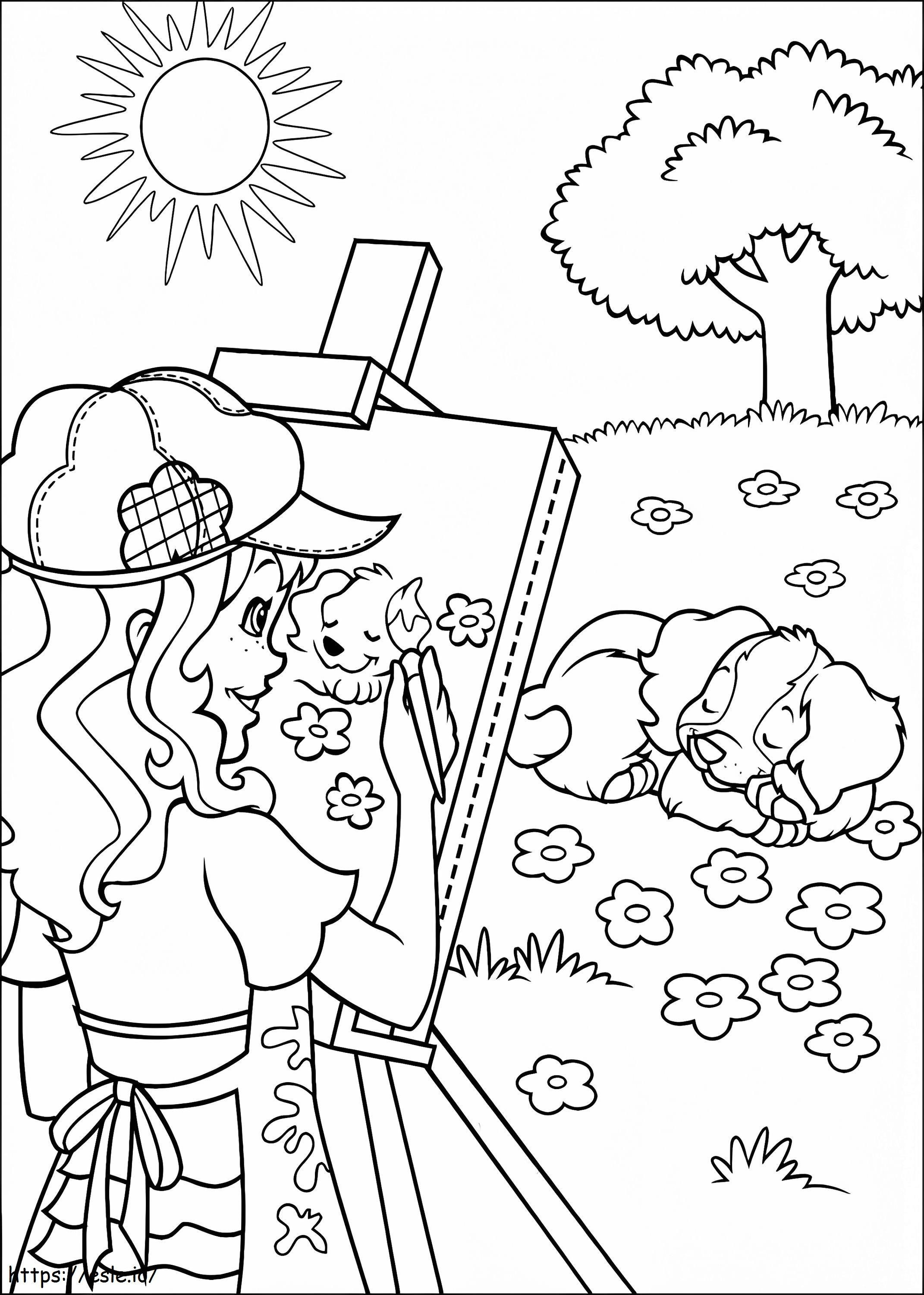 Holly Hobbie And Friends 12 coloring page