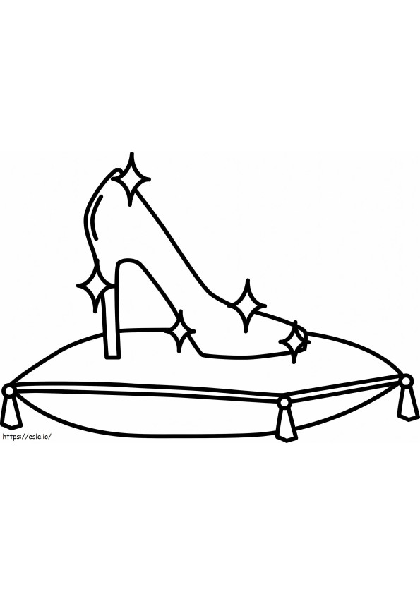Cinderella Shoe coloring page